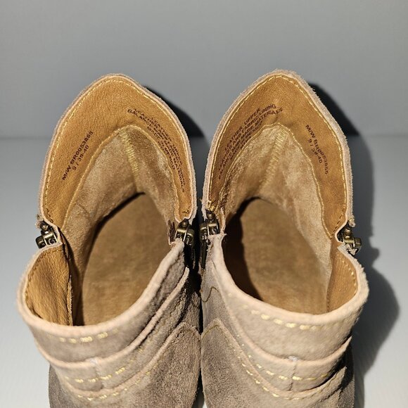 Born Malta II Ankle Bootie Womens 9 Brown Suede Distressed Western Cowboy NEW - Picture 9 of 15
